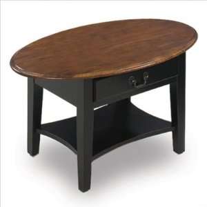  Two Tone Oval Coffee Table (Slate) (19H x 36W x 22D 