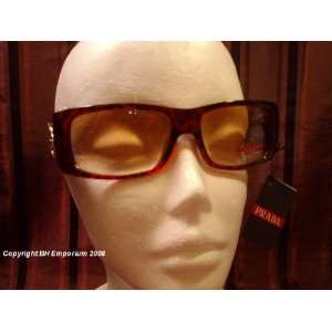  Prada Tortoise Shell Sunglasses w/ Citrine Lenses 