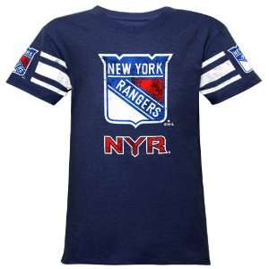  Reebok New York Rangers Youth Girls Hockey Fashion V Neck 