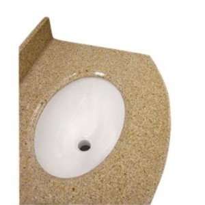   Foremost Round Granite Vanity Top in Mohave Beige