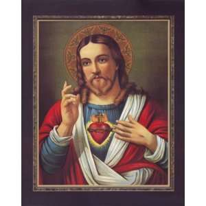  Jesus Sacred Heart   Poster by Thomas L. Cathey 