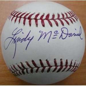 Lindy McDaniel Signed Rawlings Official MLB Baseball 