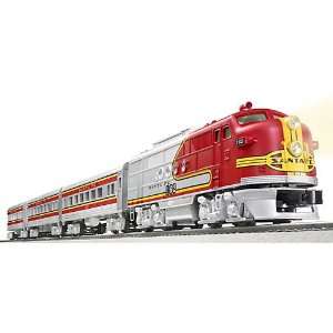  O 27 Santa Fe Chief Passenger Set w/Railsounds Toys 