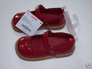 NWT Gymboree Holiday Pictures Red Mary Jane Shoes 8 3T  