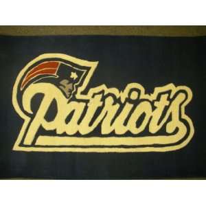  NFL New England Patriots Rug   thick 100% wool 5x3ft 