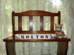 Baby Name Blocks KOLTON Willow crib bedding  