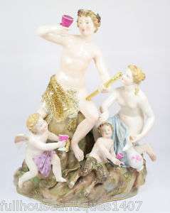 Fabulous Bacchanalian Figural Grouping by Meissen  