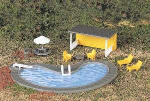 42215 Bachmann HO Scale Swimming Pool & Accessorie new  