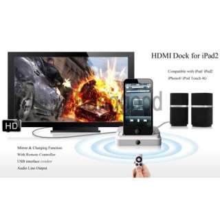   Adapter Dock Station Charger Controller Remote for iPad 2 iPhone 4G