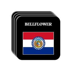  US State Flag   BELLFLOWER, Missouri (MO) Set of 4 Mini 