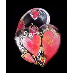  Bellissimo HH 1001 Hand Painted Hearts of Fire Design 4.5 