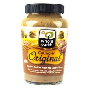 Whole Earth Organic Crunchy Peanut Butter 340g  Grocery 