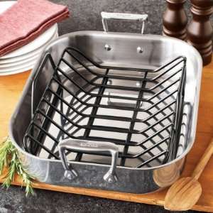  All Clad Stainless Steel Roasting Pan with Rack, 11 x 13 