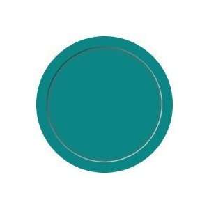    Solid Teal 7 inch Paper Football Party Plates