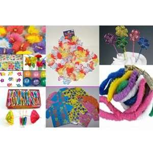   tattoos hibiscus flowers luau balloons  tropical straws and more