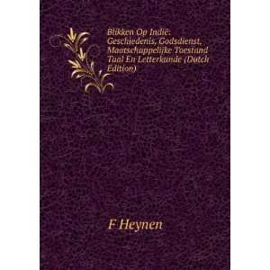   Toestand Taal En Letterkunde (Dutch Edition) F Heynen Books