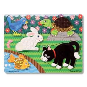  Melissa & Doug Pets Touch and Feel Puzzle 