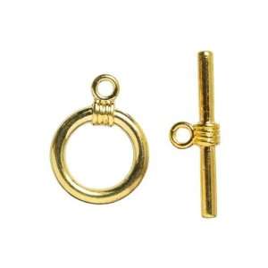   Round Toggle Gold   Jewelry Basics Finding Arts, Crafts & Sewing