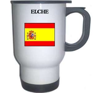  Spain (Espana)   ELCHE White Stainless Steel Mug 