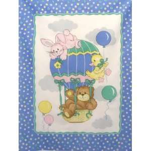  Baby Fabric Panel Material Cheater Nursery Crib Quilt Top 