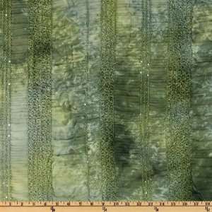   Sequins Tie Dye Green Fabric By The Yard Arts, Crafts & Sewing