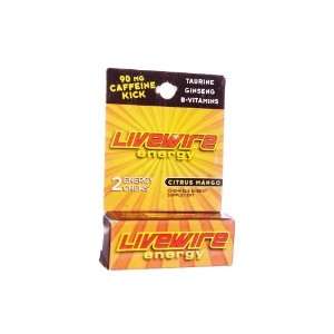 Livewire Energy Chews 90 Mg Caffeine Citrus Mango 2 Pack  