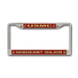    US Marine Corps Sergeant Major License Plate Frame 