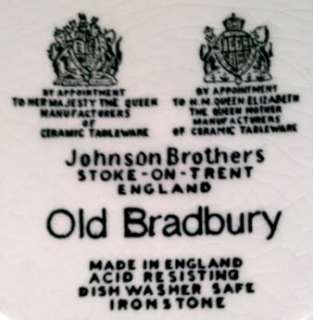 JOHNSON BROTHERS OLD BRADBURY Bread Plate Pink Made in England 