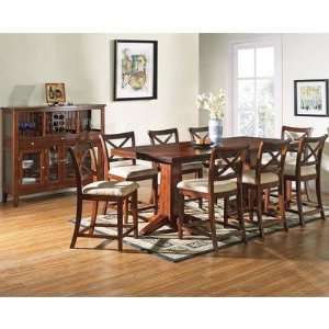 Alyssa 9 Piece Counter Height Dining Table Set in Multi Step 