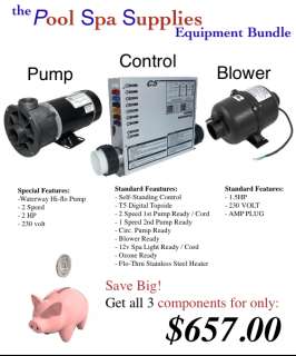 Spa CONTROL, PUMP, and BLOWER Bundle 3 pack. SAVE MONEY  