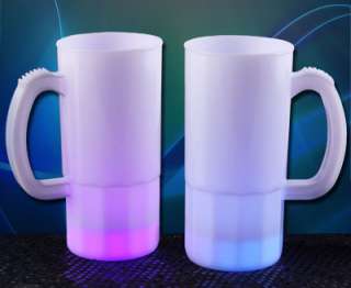 Plastic Multi colored LED Beer Mug  