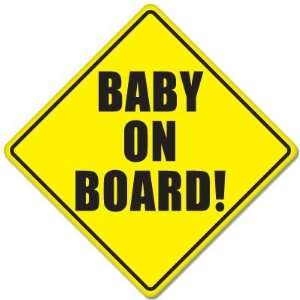  BABY ON BOARD baby safety sign car sticker 5 x 5 