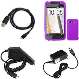  iNcido Brand HTC Incredible2 6350 Combo Solid Purple 
