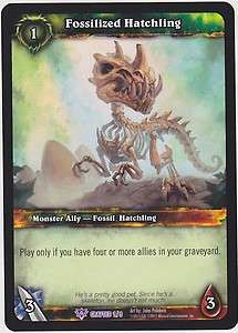 WoW TCG Throne of Tides FOSSILIZED HATCHLING Crafted  