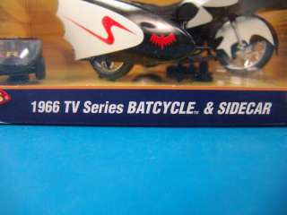 Hot Wheels 1966 Batcycle Sidecar Motorcycle Batman Robin Model  