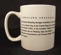 Bow Wow Meows Shetland Sheepdog Collectible Coffee Mug  