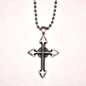  Bico Australia Fine Grade Pewter Templar Cross Pendant 