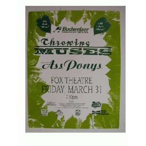 Throwing Muses Handbill and Poster Flat The