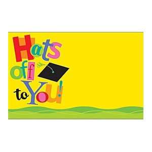  Hats Off To You Enclosed Graduation Cards Pack 50 [Health 