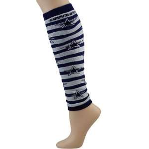  NFL Dallas Cowboys Ladies Navy Blue Silver IQ Striped Leg 