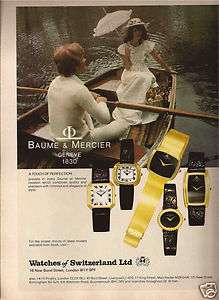 Watch Advertisement*Baume & Mercier 1982  