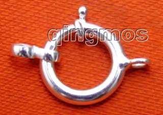 14mm Stering Silver S925 Ring single string clasp  GP82  