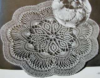 Vtg CROCHET~DOILIES doily Pattern BOOK~10 Designs~lace  