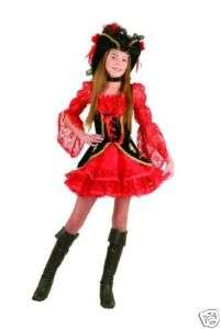 Childs Lacey Pirate Swasbuckler Costume Dress 12 14  