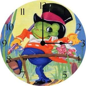  Fancy Frog Vintage Wall Clock Baby