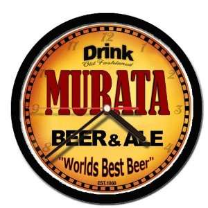  MURATA beer and ale cerveza wall clock 