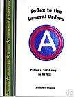 Index to the General Orders of the 3rd Army in WWII