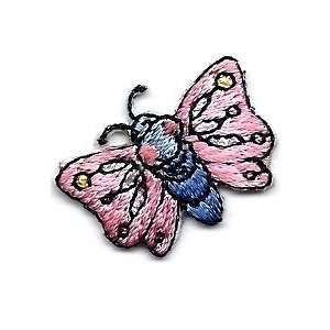  BaZooples Blue Flutterbugs Iron On Embroidered Applique 