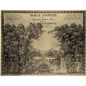 1917 Ad M H Birge & Sons Wall Papers Covering Decor   Original Print 