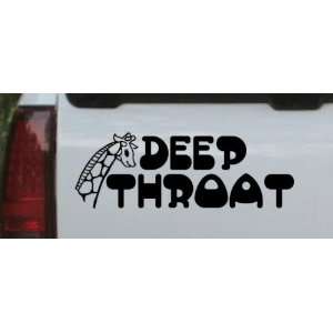   Deep Throat Funny Car Window Wall Laptop Decal Sticker Automotive